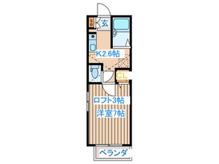 スカイフレンド東中田の物件間取画像